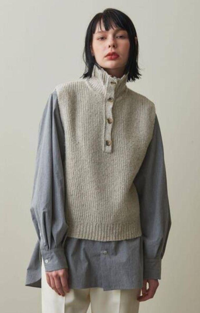 ＜Steven Alan＞ウール ナイロン アルパカ 2WAY ベスト