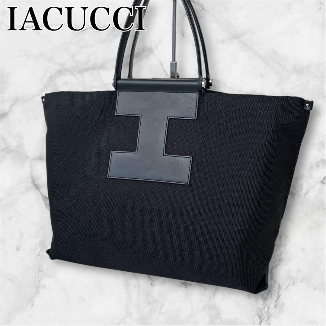 イアクッチ IACUCCI ソルベット トートバッグ L ブラック 保存袋付き