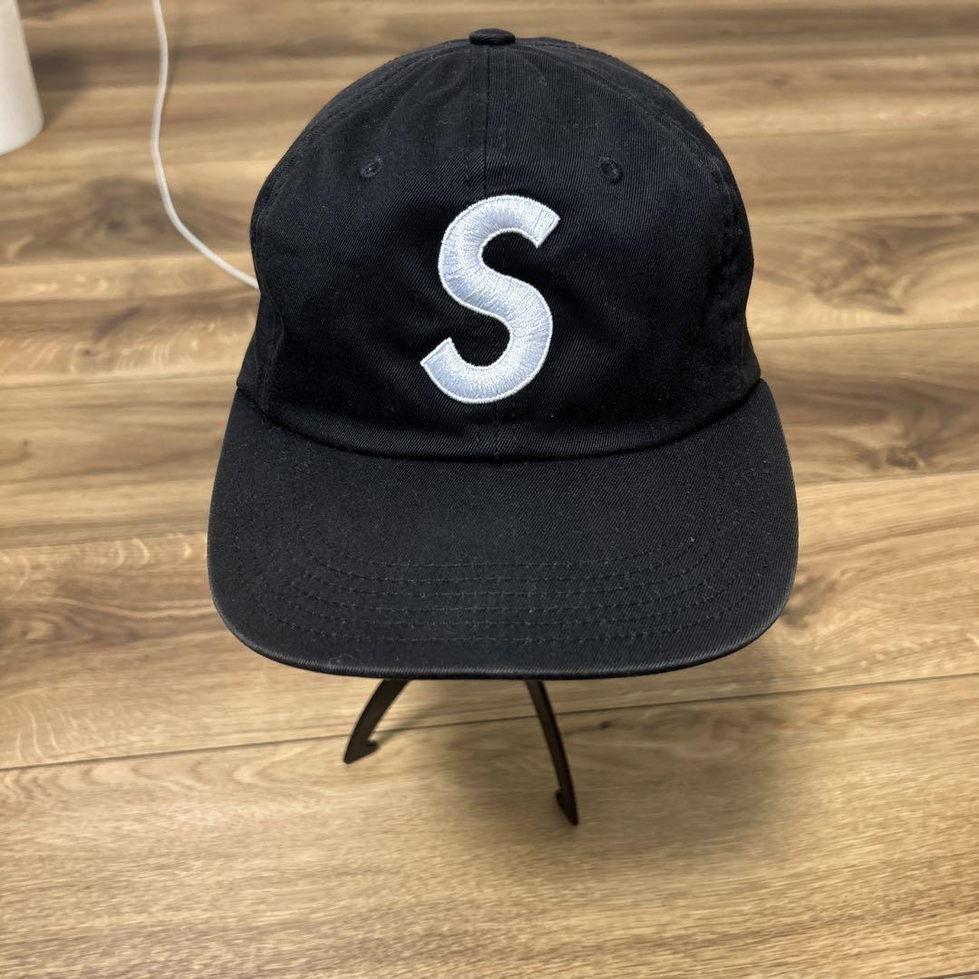 SUPREME ブラックキャップ Sロゴ