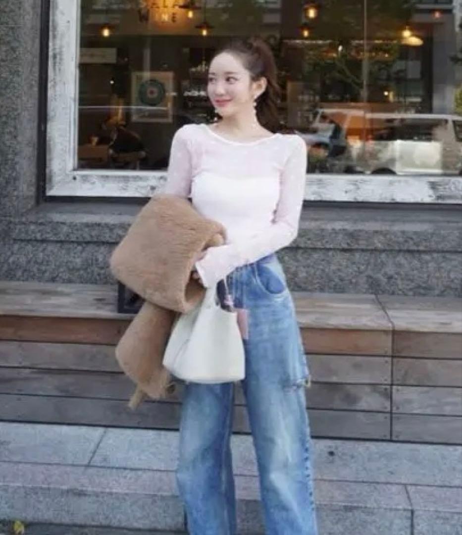 SeaRoomlynn Silkytouch AsymmetryKnitトップス Silkytouch Asymmetry Knitトップス