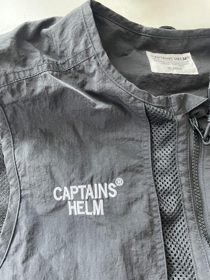 CAPTAIN'S HELM フィッシングベスト X-LARGE ブラック