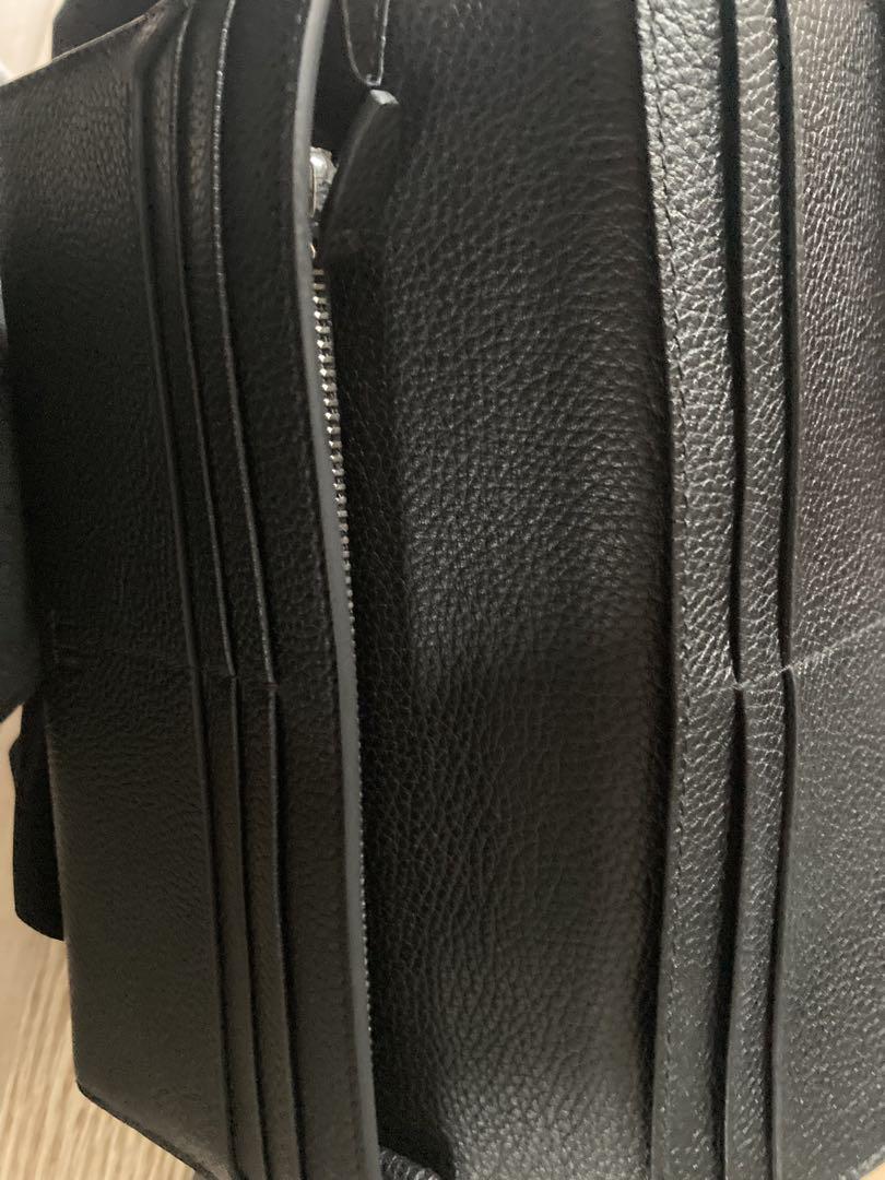 dunhill 二つ折り財布 黒 レザー 箱付き