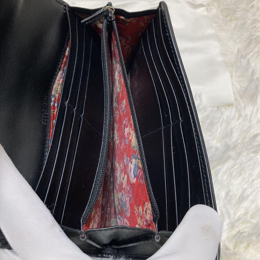 美品　グッチ　GUCCI メンズ　レディース　長財布　マーモント　シェリーライン