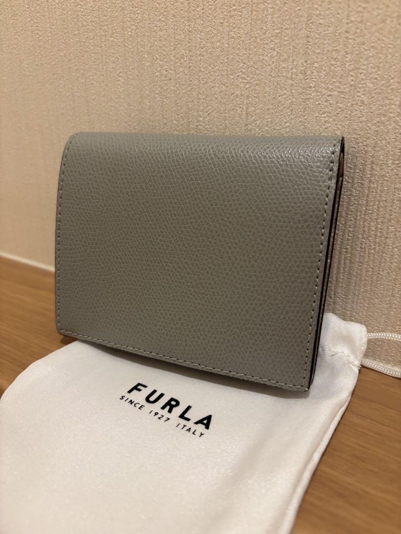 FURLA グレー 二つ折り財布　美品