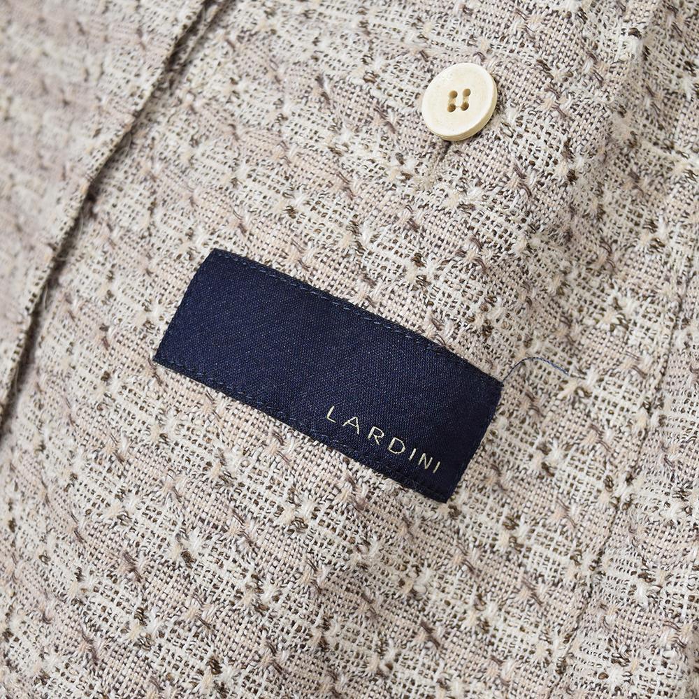 LARDINI JK903Q コットンリネン サマーツイードジャケット 段返り