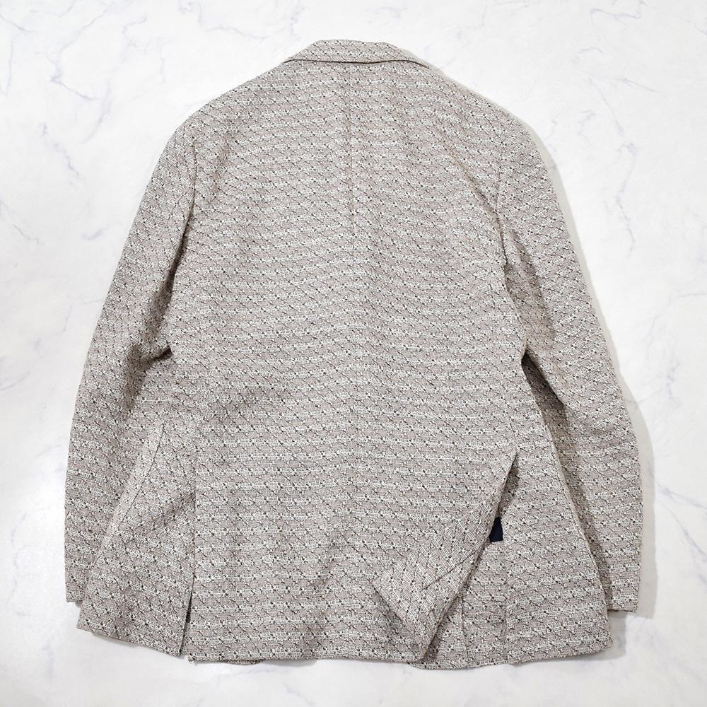 LARDINI JK903Q コットンリネン サマーツイードジャケット 段返り