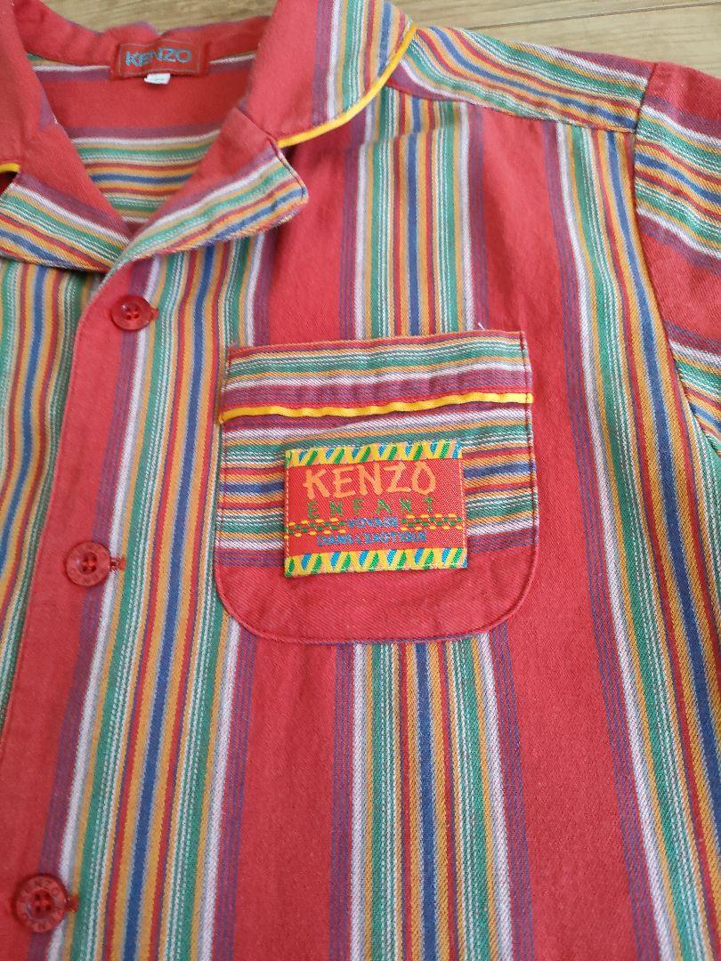 130 KENZO ケンゾー 子供服 半袖 ストライプ 開襟 綿 シャツ 【SALE/90%OFF】 130 KENZO ケンゾー 子供服 半袖 ストライプ 開襟 綿 シャツ 【SALE/90%OFF】