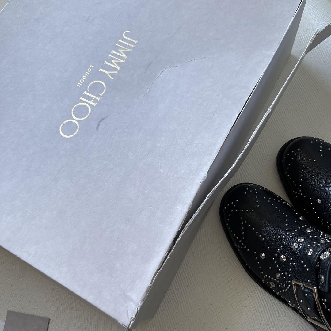 JIMMY CHOO ジミーチュウ エンジニアブーツ ショートブーツ スタッズ 画像10