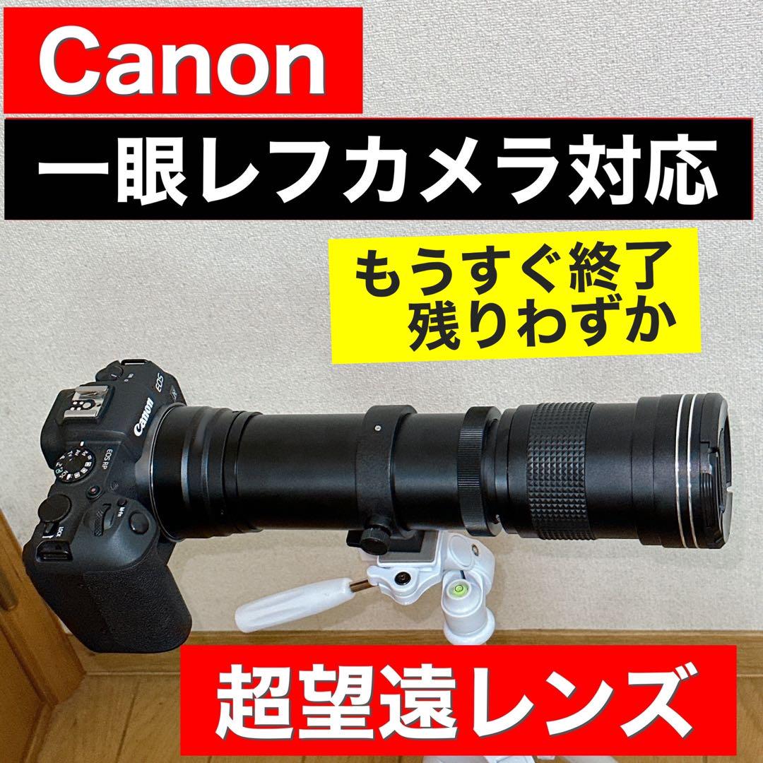 Canon 超望遠ズームレンズ サードパーティ製品 アダプター付き