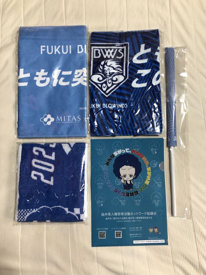 福井ブローウィンズ　ベースボールシャツ、ファンフェスTシャツ、旗、タオル