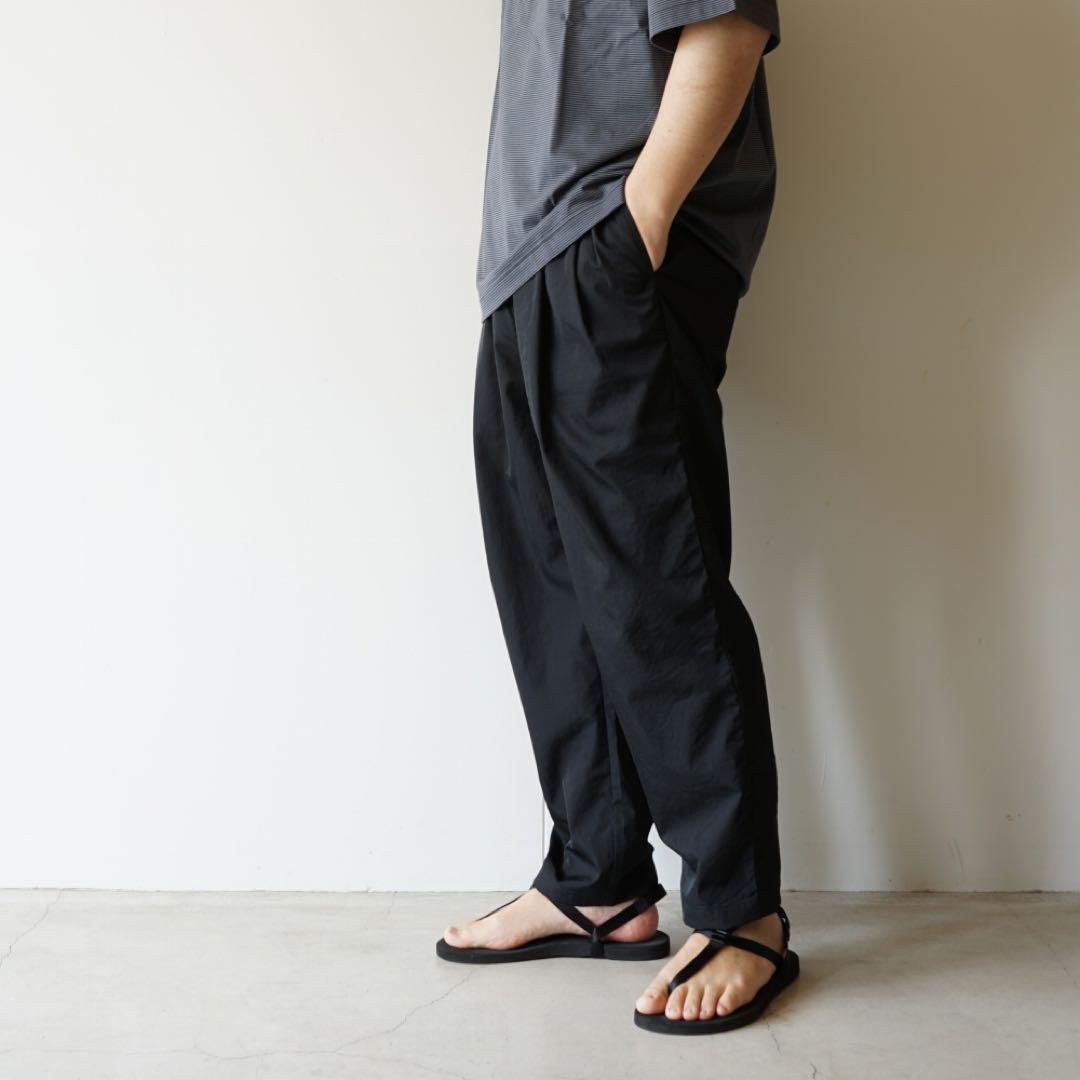パンツ 25SS STILL BY HAND Nylon 2 tuck pants