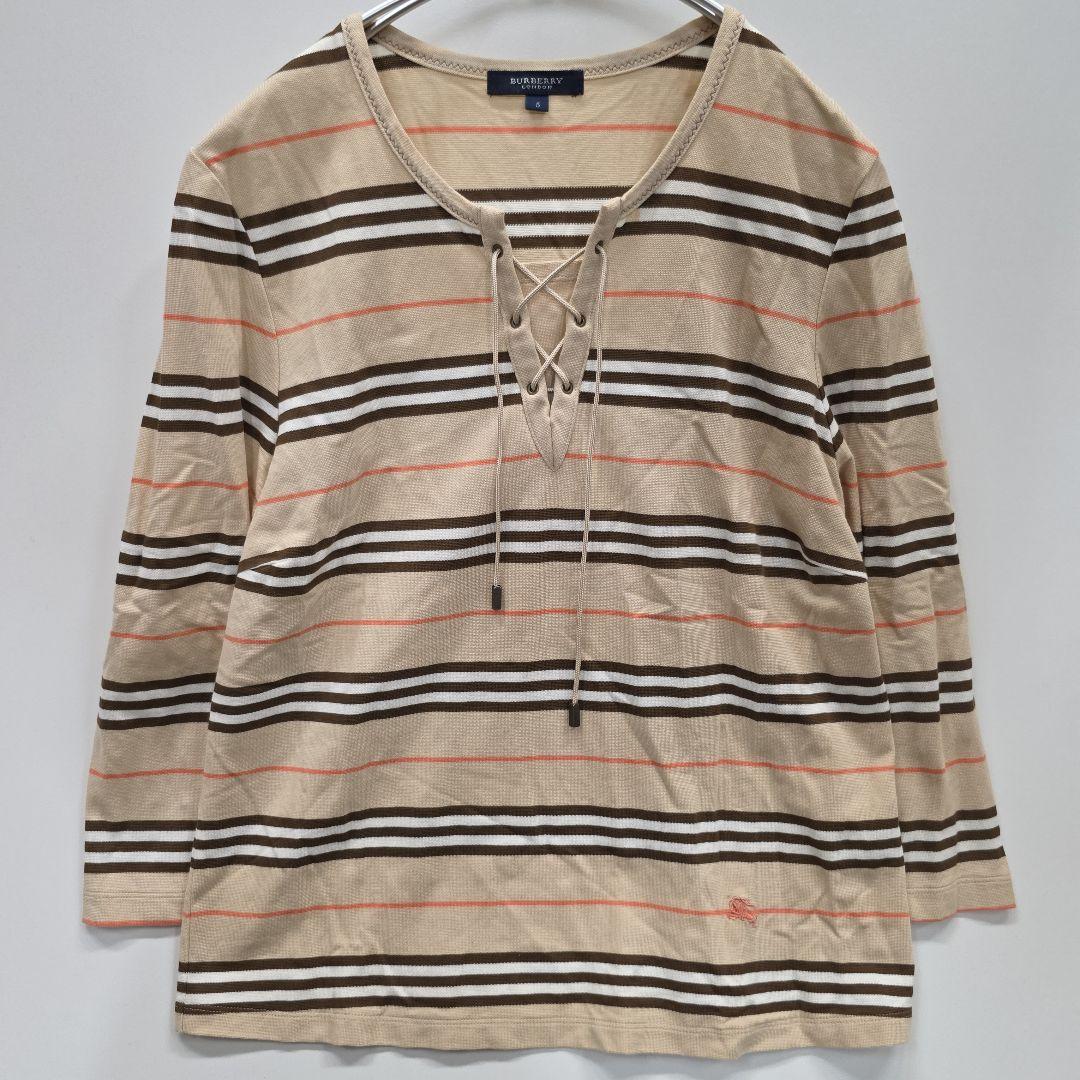 BURBERRY ストライプ レースアップ チュニック 5　美品　y06