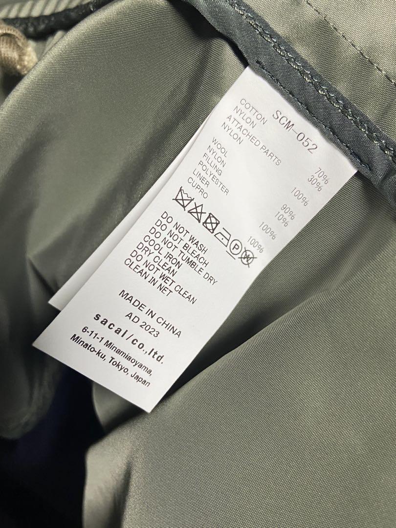 名作 sacai ミリタリーコート
