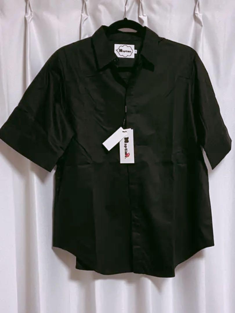 Naptime 2021 ss 五分袖 Tシャツ 黒
