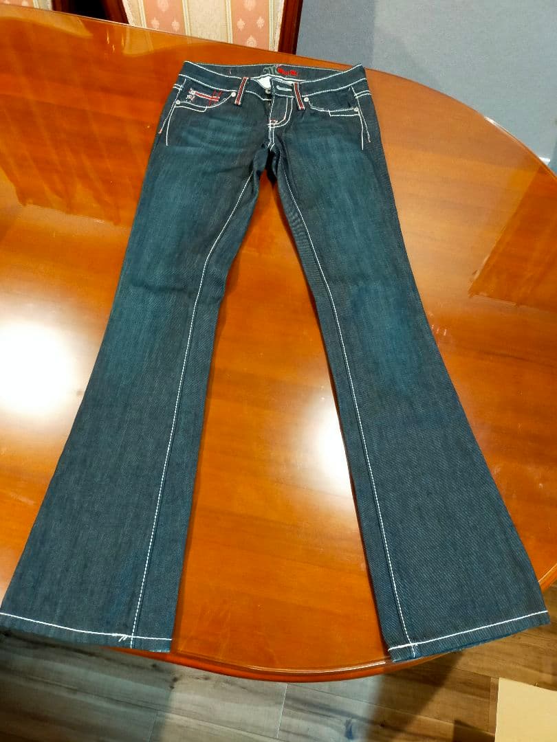 ミスミー miss me デニム 24インチ 青 ペイント加工 【お買い得