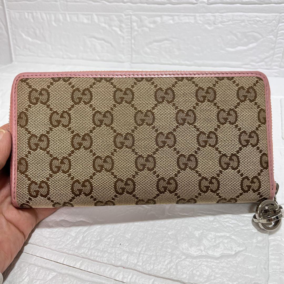 専用✨美品GUCCI ラウンドファスナー　GGキャンバス インターロッキング