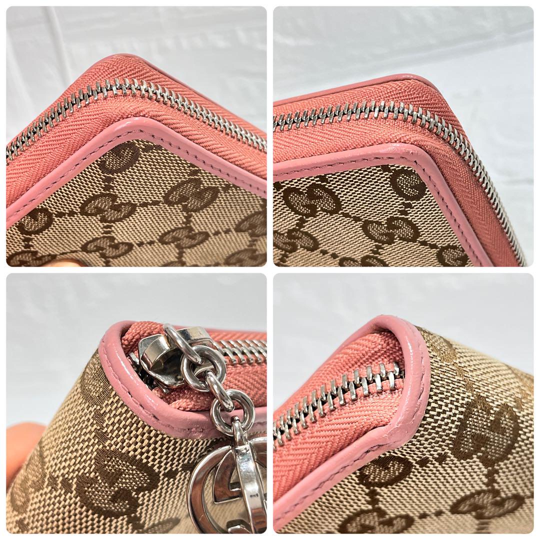 専用✨美品GUCCI ラウンドファスナー　GGキャンバス インターロッキング