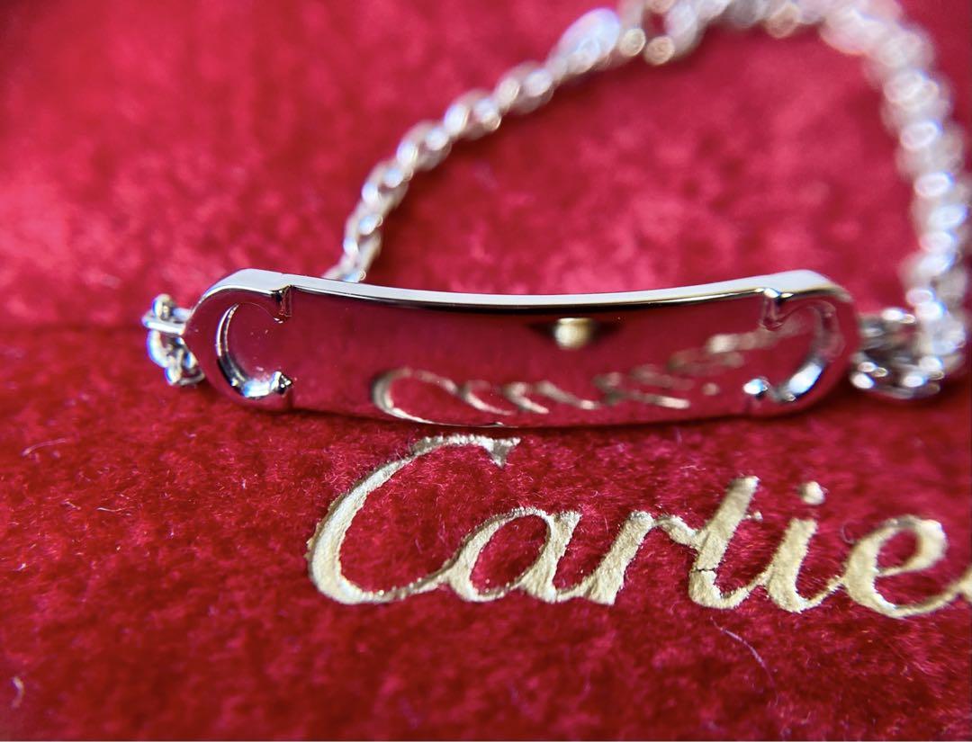 美品 カルティエ サントスドゥカルティエ ブレスレット Au750 K18YG イエローゴールド レディース ジュエリー CARTIER