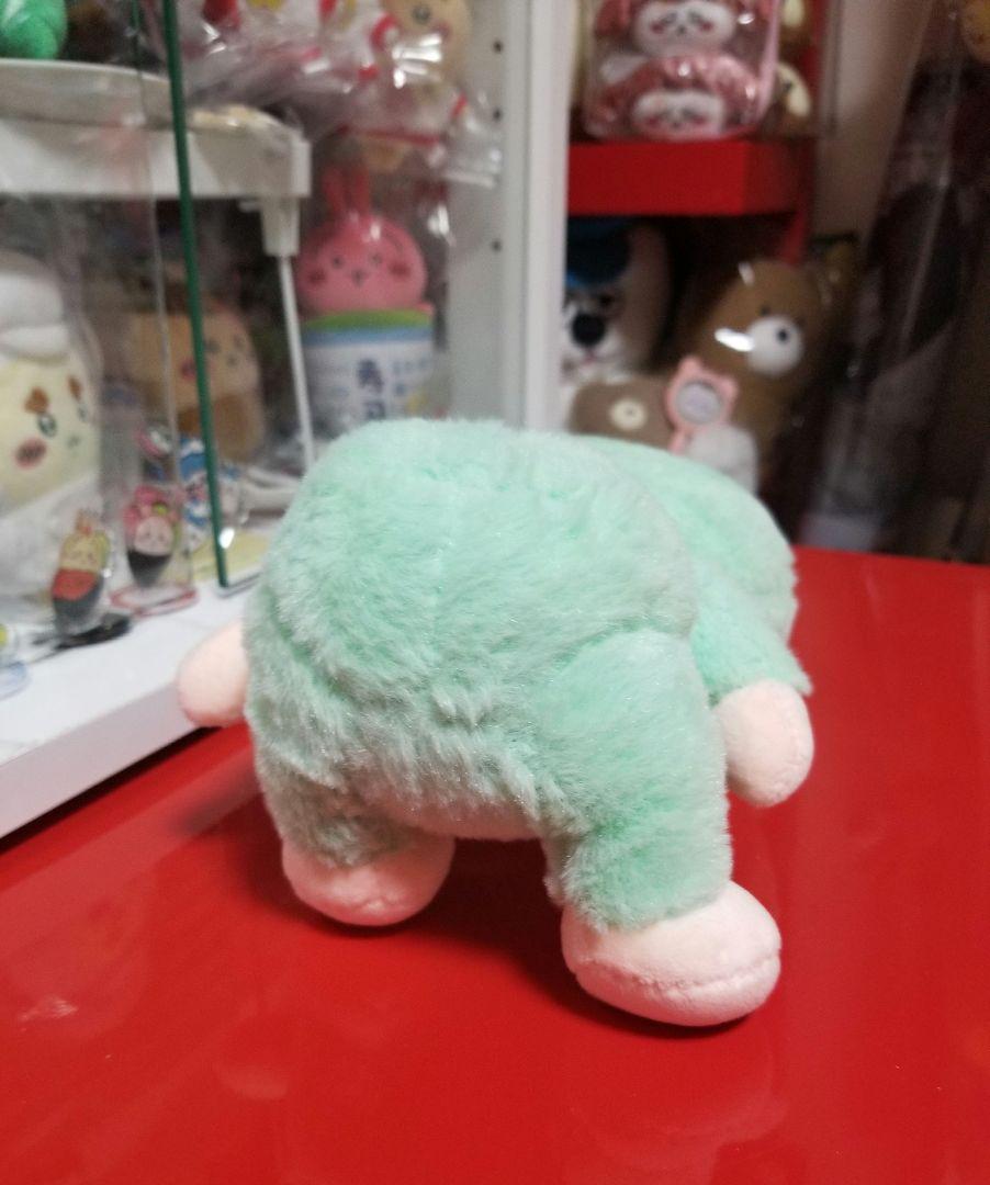 POPMART Labubu　ラブブ　ぬいぐるみ　モスグリーン　お座り