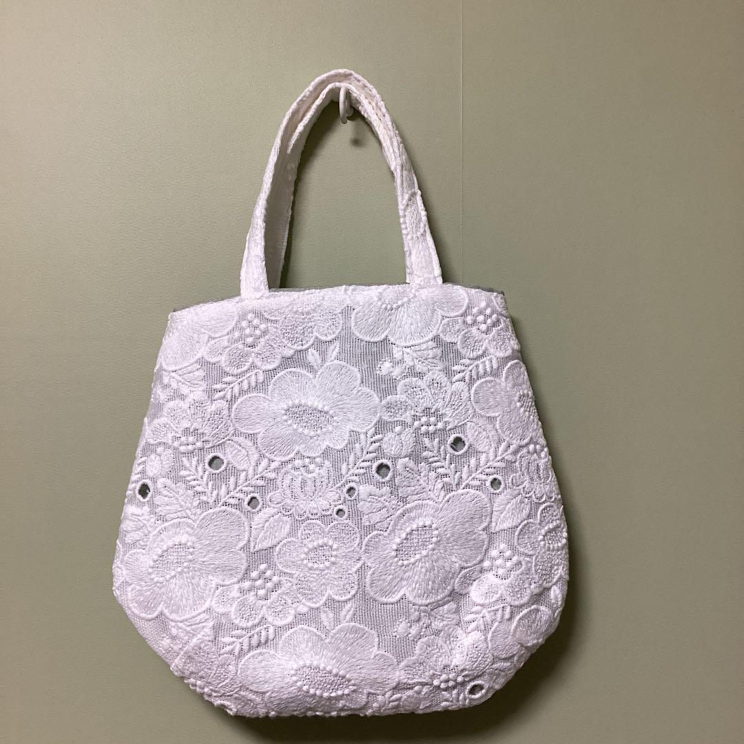 ミナペルホネンsmile flower 小さなトートバッグハンドメイド