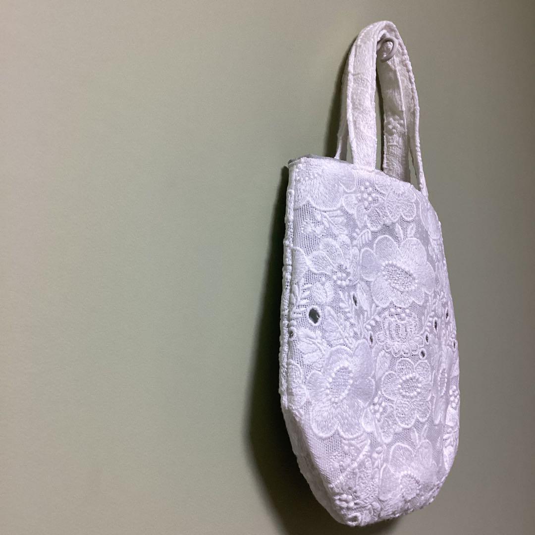 ミナペルホネンsmile flower 小さなトートバッグハンドメイド