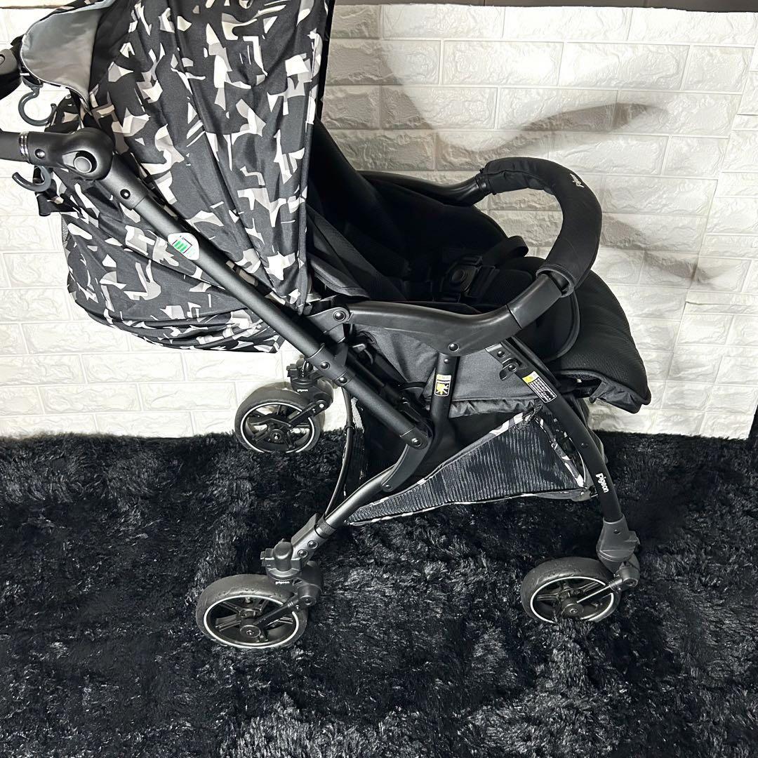 美品☆Pigeon Runffe Linon RA9L ブラック ベビーカー