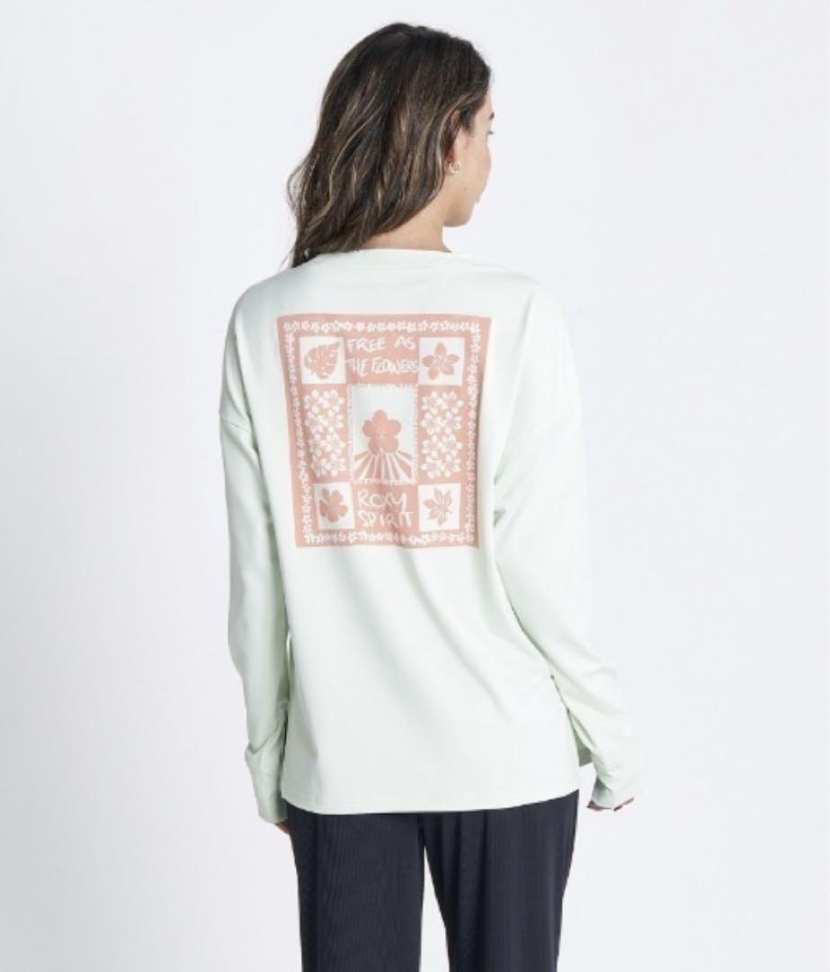 ROXY WHEN IT\'S FINE L/S ラッシュガード グリーン