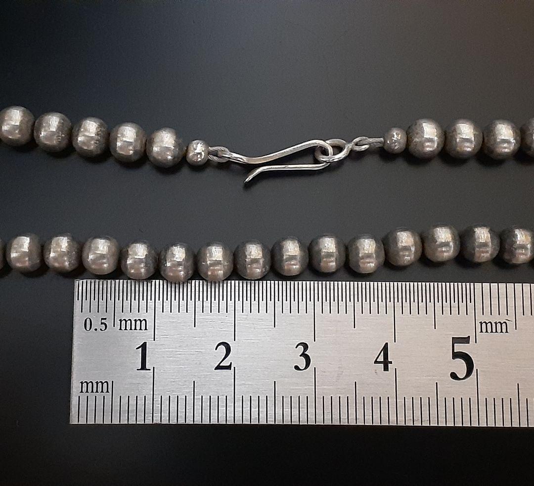 ナバホパール　NAVAJO　インディアンジュエリー　ナバホチェーン　約51cm