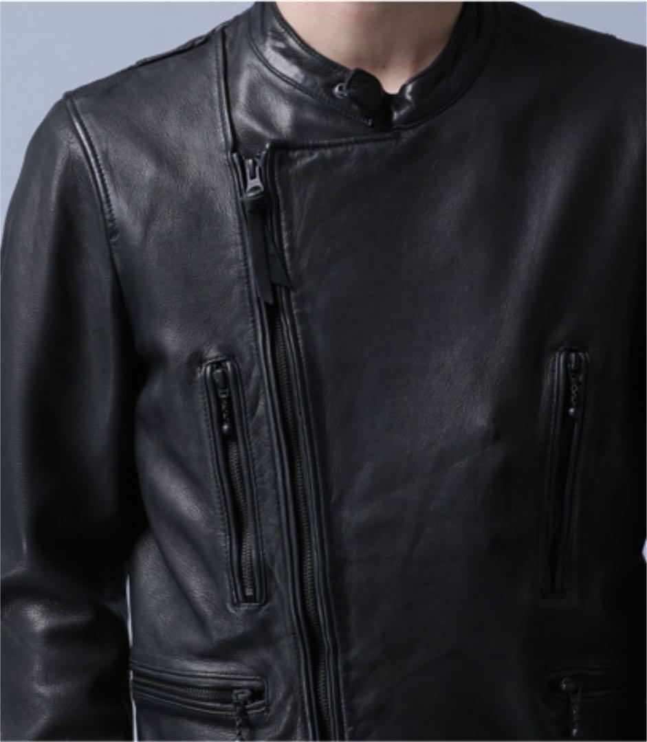 品質保証 美品 nano universe Sheep Leather Wライダース KxdVS-m44716987211 超特価新作