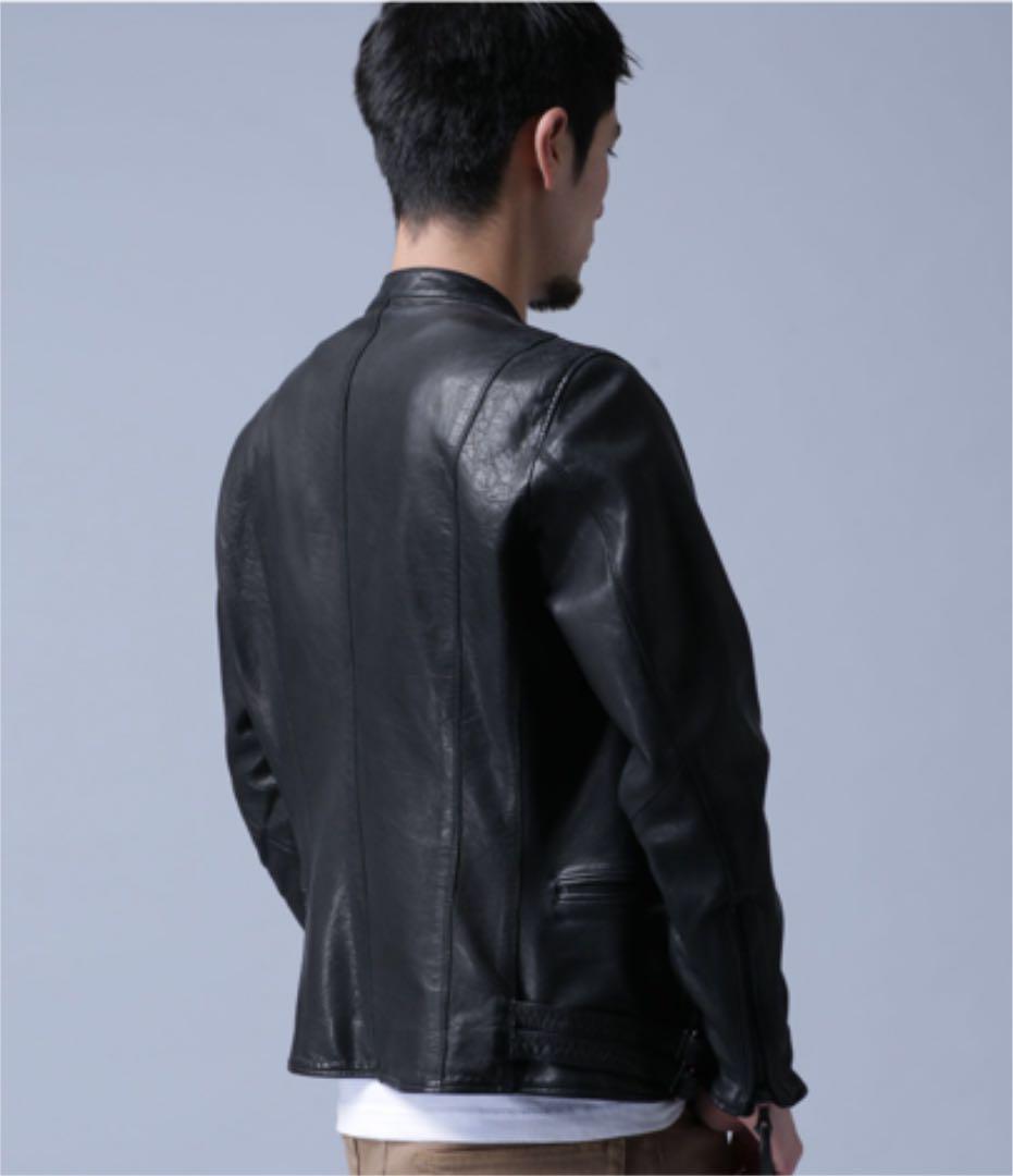 品質保証 美品 nano universe Sheep Leather Wライダース KxdVS-m44716987211 超特価新作