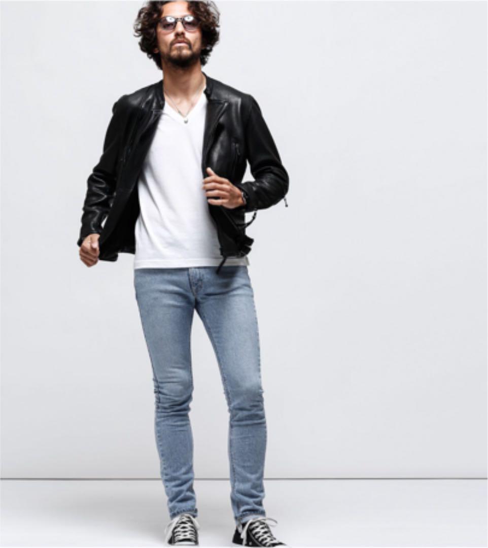品質保証 美品 nano universe Sheep Leather Wライダース KxdVS-m44716987211 超特価新作