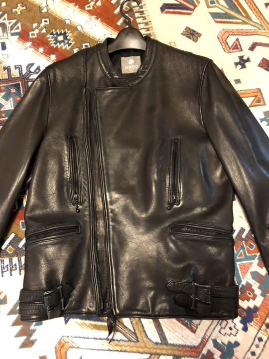 品質保証 美品 nano universe Sheep Leather Wライダース KxdVS-m44716987211 超特価新作
