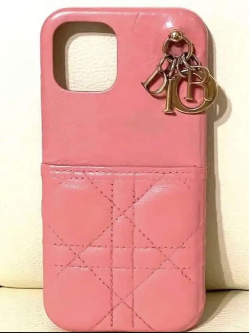 ディオール iPhone12 12Pro ケース カバー Dior ピンク レディース