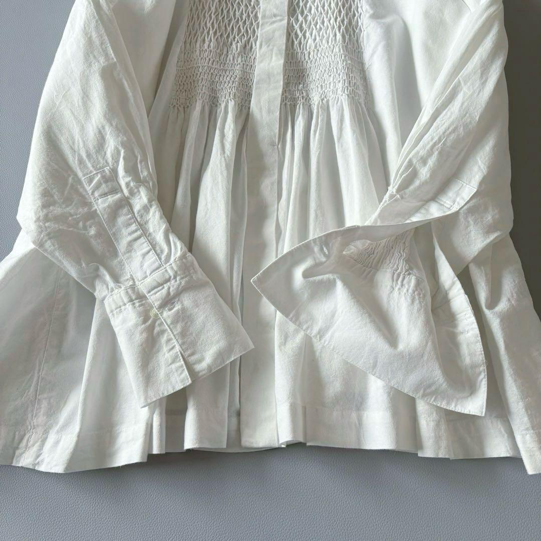 ■2025春夏かぐれ【定価18700】コットンスモッキングブラウス