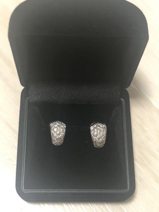 K18WG ピアス DIAMOND