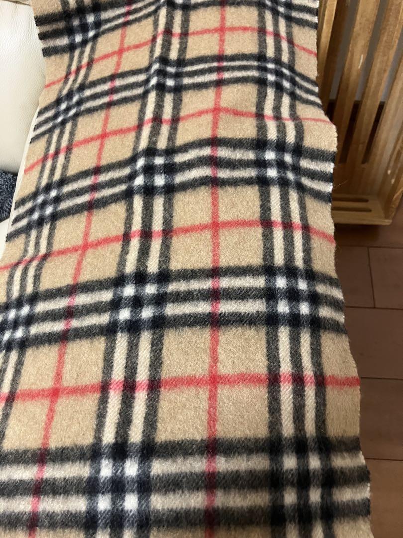 美品　Burberry's チェック柄カシミヤマフラー
