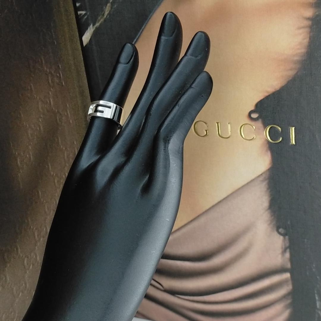 ☆SALE☆【GUCCI】ブランデッド G リング 5号 2000 - メルカリ