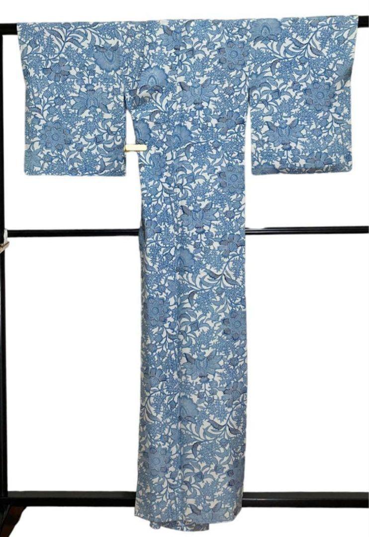 夏着物 絽 小紋 縞 新品 （正絹絽 縞の夏着物 | きじばとや