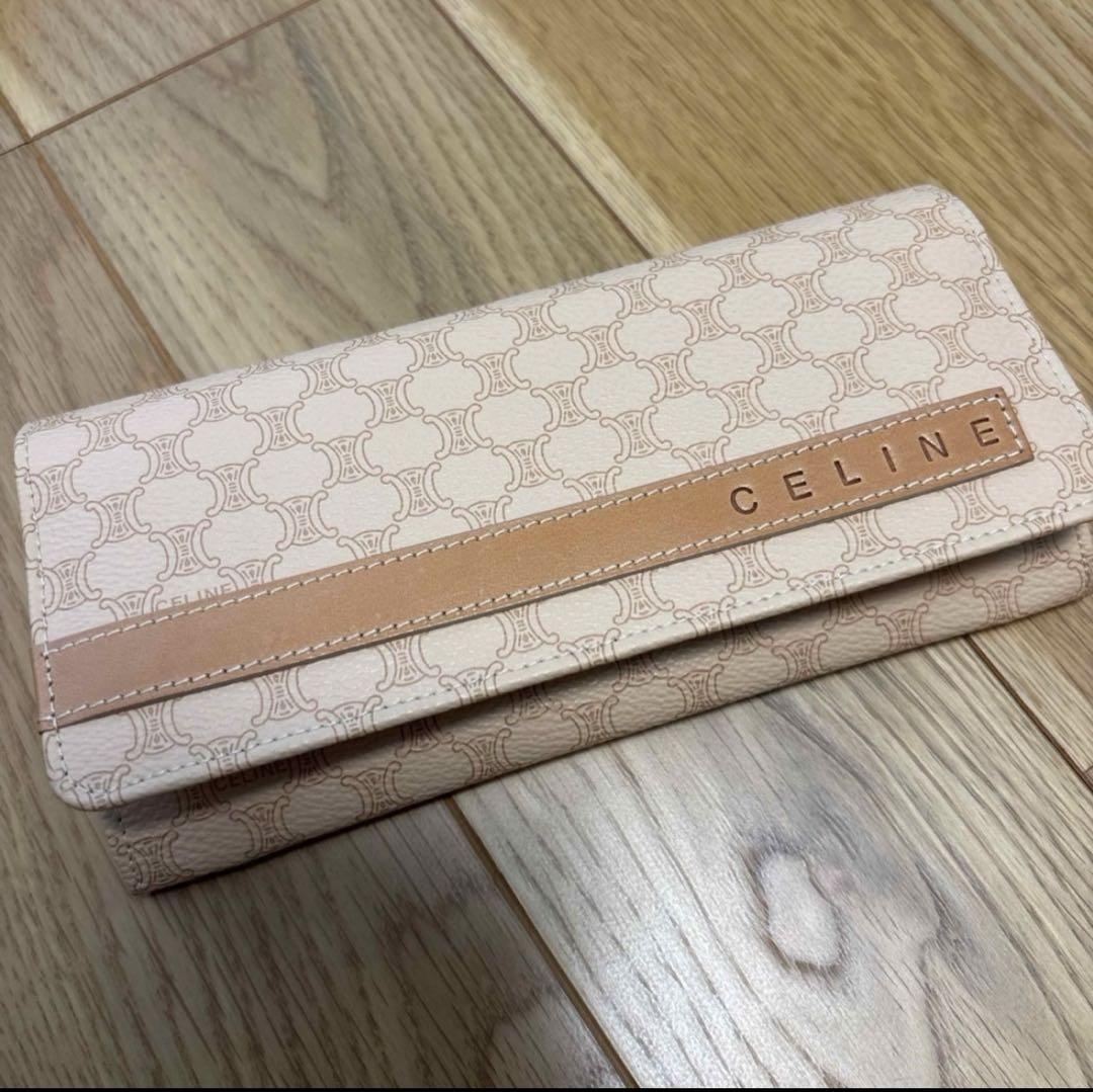 【値下げ】未使用・箱付きCELINE 長財布　マカダム柄