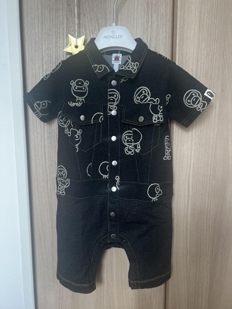 アベイシングエイプ bape カバーオール ロンパース A BATHING APE(アベイシングエイプ) ベビーロンパース