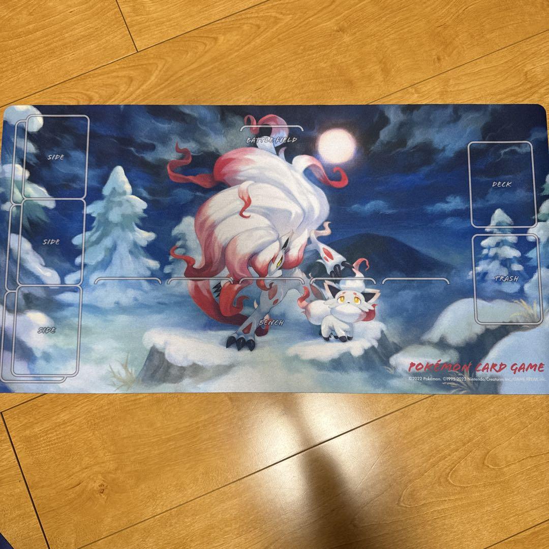 ポケモンラバープレイマットヒスイゾロア&ヒスイゾロアークリザードンvsレックウザ