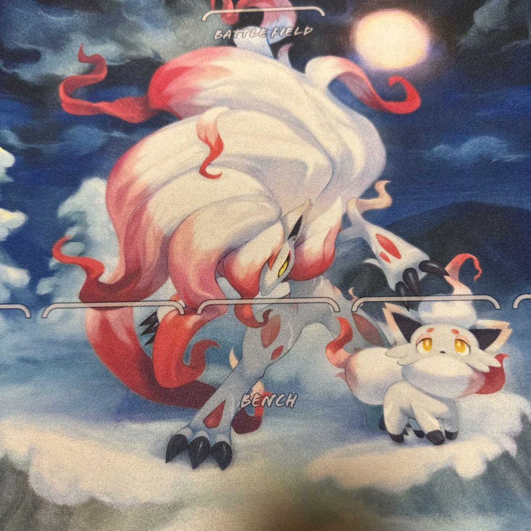 ポケモンラバープレイマットヒスイゾロア&ヒスイゾロアークリザードンvsレックウザ