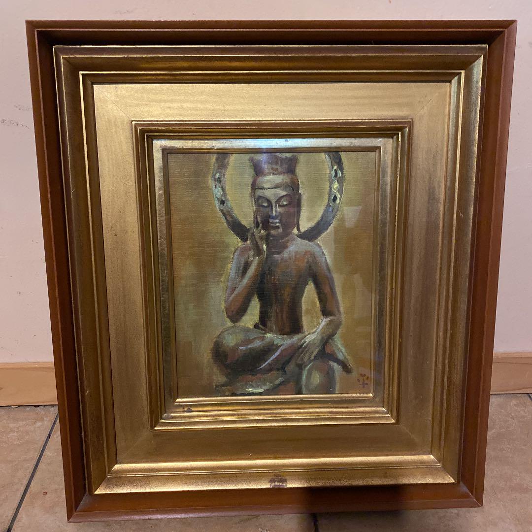 低価送料無料 絵画弥勒菩薩油絵F3 fJz8B-m44735347531 NEW好評