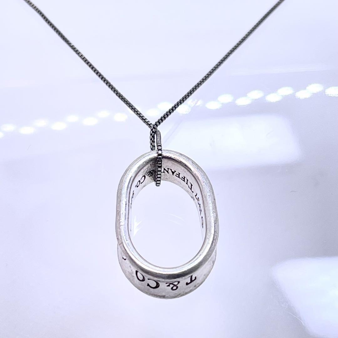 TIFFANY&CO. ネックレス ナロー オーバル シルバー 925 アクセサリー