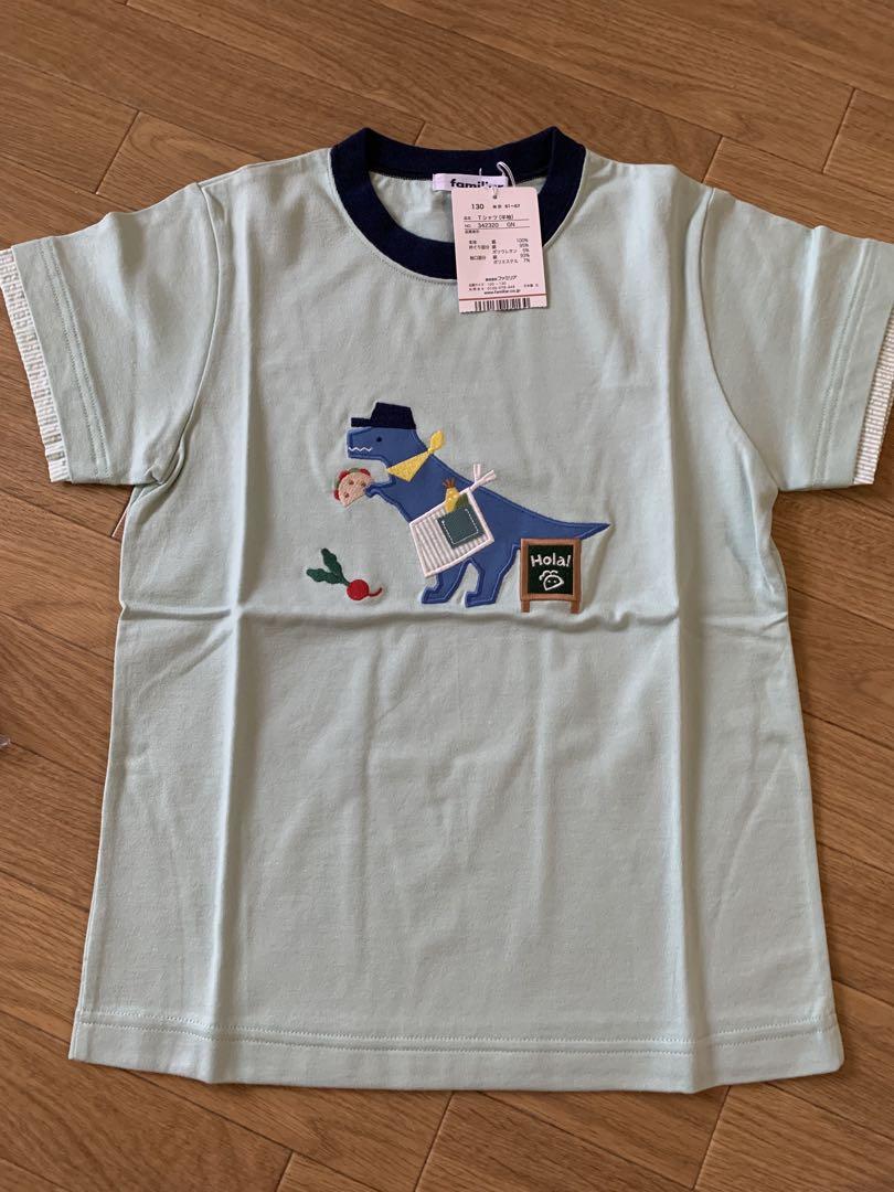 ⭐︎ファミリア新品未使用タグつき！ロケット恐竜Tシャツ　　130⭐︎ ⭐︎ファミリア新品未使用タグつき！ロケット恐竜Tシャツ 130