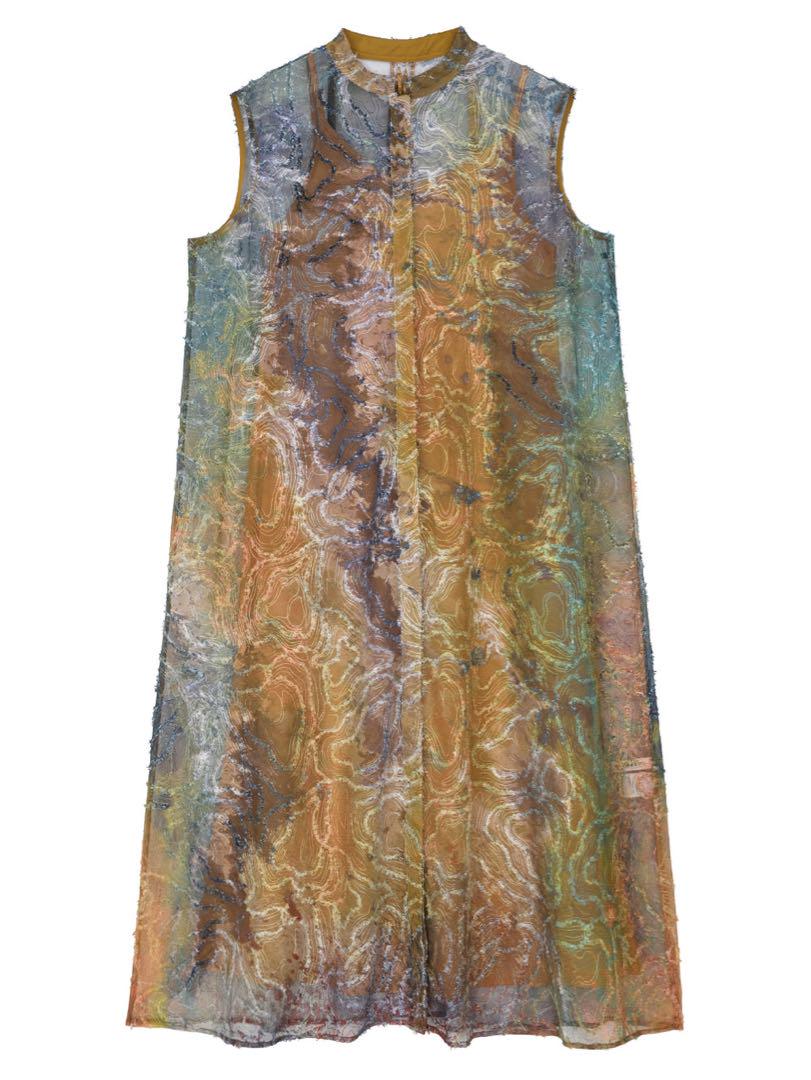 ワンピース Ameri RIPPLE SHAGGY ART TRANSFORM DRESS