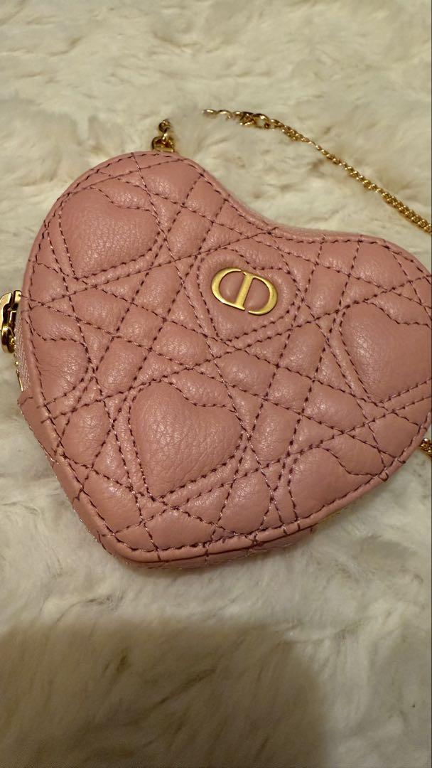 クリスチャンディオールDIOR CARO チェーン ハートポーチ ハート