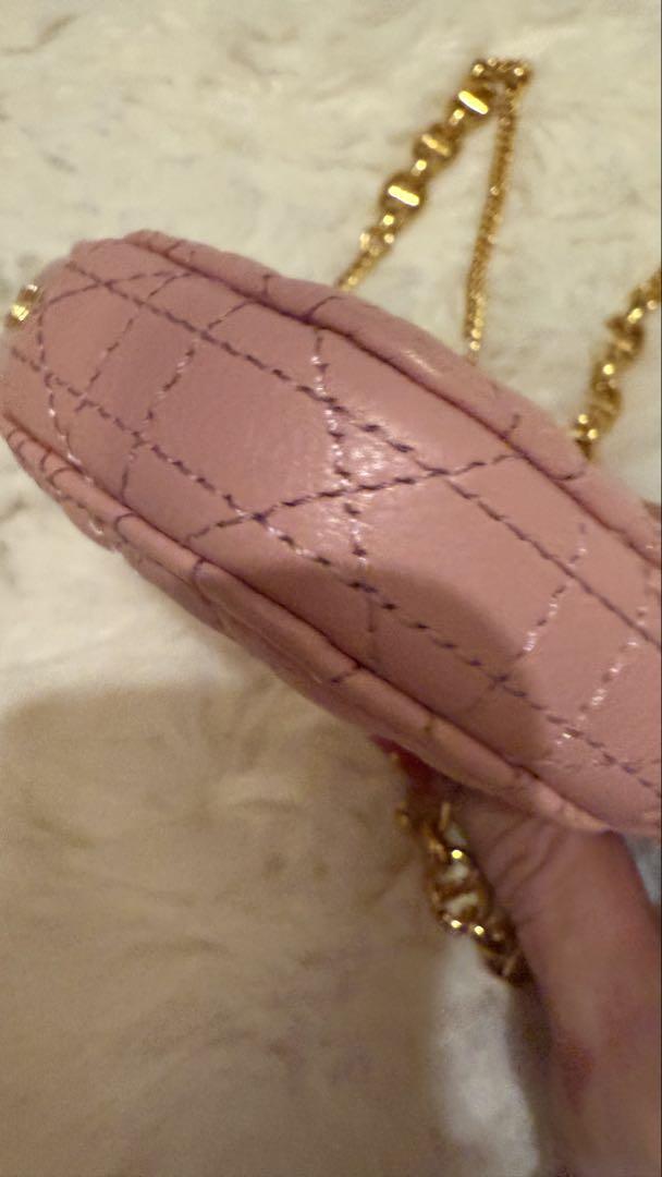 クリスチャンディオールDIOR CARO チェーン ハートポーチ ハート