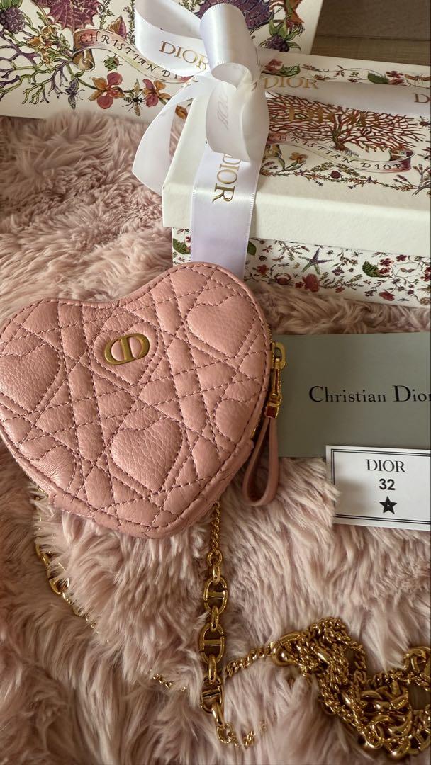 クリスチャンディオールDIOR CARO チェーン ハートポーチ ハート