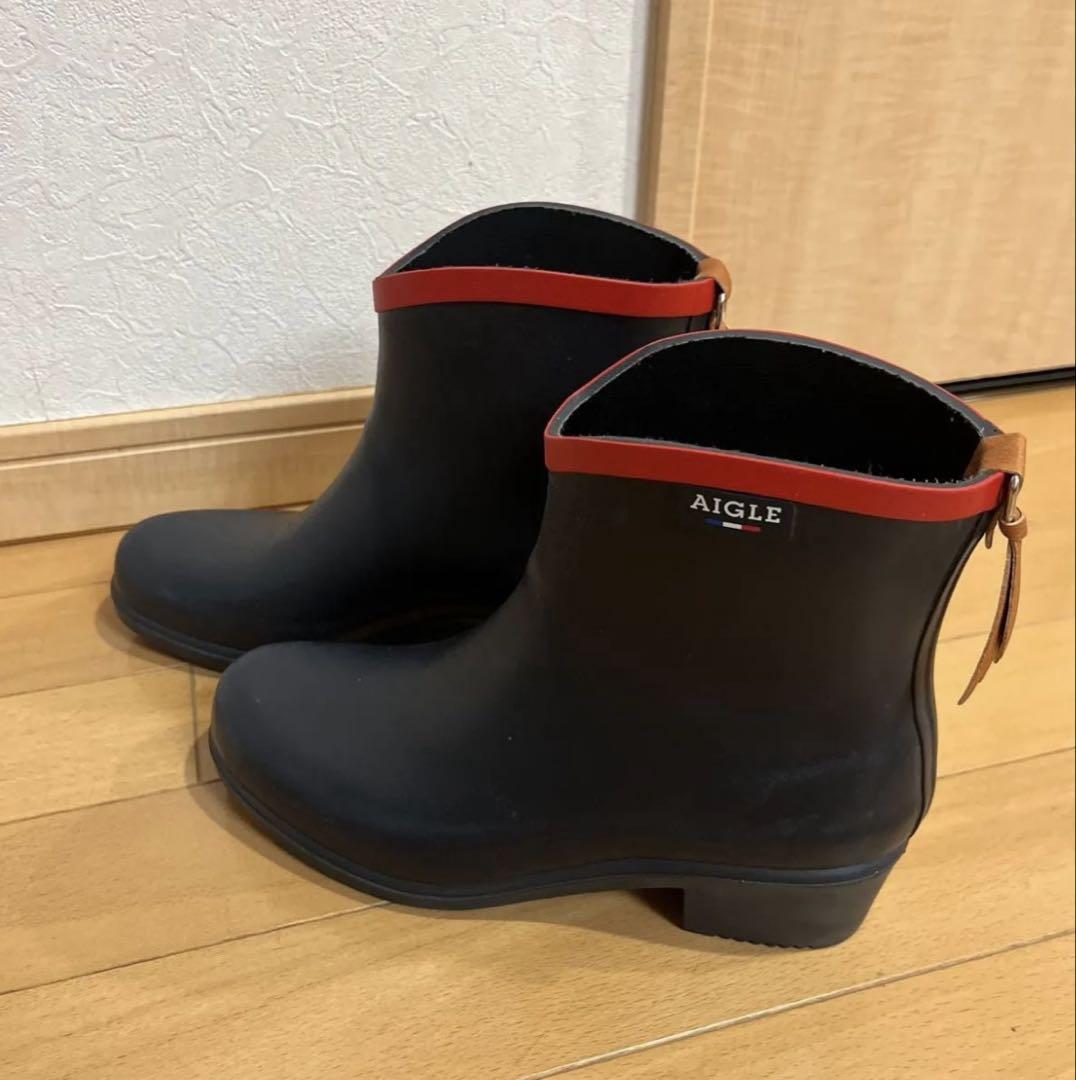AIGLE ネイビーレインシューズ ミスジュリエットBT2